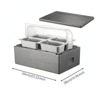 Insulated Food Display Box Thermal Container Chilled for Caterers, Vendors