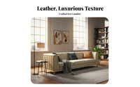 Straight 4-Seater Couch Light Luxury Design 4-Seater Upholstered Sofa Modern Minimalist design Living Room Seating for Homeowners, Adults, Lounge Area