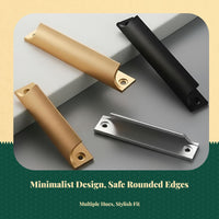 Matte black aluminum handle