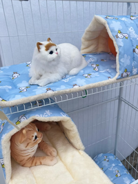 猫笼专用平台垫猫窝睡垫猫垫子加绒加厚垫子半包围双面可用新款