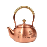 Copper Tea Kettle Elegant Tea Kettle with Lid Coating Teapot for Home