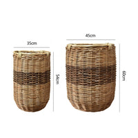 Woven Planter Basket Decorative Rattan Flower Pot Breathable Home Decor