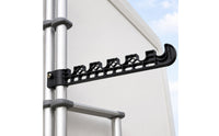RV Clothes Drying Rack Clamp-on Clothesline Rod Curved Hook Vehicle Accessory