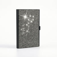 Rhinestone Card Holder with Latch Slim Business Card Holder Compact Pocket Metal Case Long-Lasting for Meetings