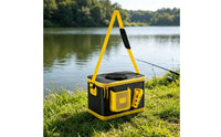 Fishing Bucket Leak-Resistant Portable Live Fishes Container Pump Port Foldable Fishing Bucket for Anglers