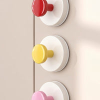 Kitchen Hook for Organization with a Single in a Vibrant Pink Color, Heavy Duty Suction Cup for Students in a Cartoon Style