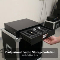 2U Locking Rack Drawer Heavy Duty Audio Device Storage Drawer Powder Coated