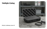 Portable Plastic Tool Case Lockable Sturdy-Duty Tool Box Waterproof Safety Case Crushproof Secure for Technicians, Travel