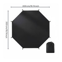 Pyramid Tent Footprint Dampness-Resistant Heavy Duty Oxford Ground Mat Portable Waterproof Ground Sheet for Picnic