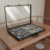 Folding Card Case Foldable Aluminum Showcase Case Sturdy Protection