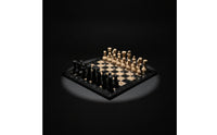 Chess Board with Pieces Square Chess Ornament Eye-Catching Statue for Desk