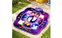 Light-up Double Dance Mat Wireless Dance Mat with Bluetooth Musical Toy Adjustable Volume for Children, Toddlers, Playroom, Birthday Party