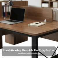 2 Person Desk Nordic look & design Double Workstation Light Luxury design look collaborativemputer Table for emerging business Teams, Professionals, collaborative-Working Space, Study Room