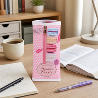 Creative Macaron Cookie Pencil Case Large Capacity Student Stationery Pouch