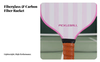 Long-Lasting Border Guard Fiberglass Pickleball Racket Comfortable Grip Fiberglass Pickleball Rackets Enlarged Sweet Area for Men, Indoor