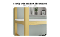 Iron Frame Wall Rack Space Saving Wall Mounted Bookshelf Modern Design Multi-Tier Display Shelf for Living Room, Kitchen, Coffee Shop