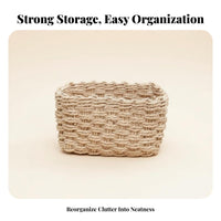 Wovenand elegance organizer multi-functional Organizing container Hollowed-cutout for Office Workers