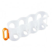 4-Compartment Drink Holder Cylindrical Slots Beverage Storage Box