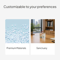 Clear Square Desktop Fish Tank & Multi-Functional Organizer