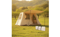 Canopy Camping Tent  Retro Shelter Ventilated for Campers