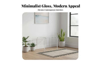 U-Shaped Acrylic Stool Modern Design Home Furnishing Multi-Purpose for Entryway