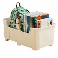 Expandable Rolling book container Easy Assembly Wheeled Book container Stackable for Parents