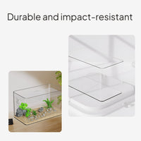 Acrylic Desktop Fish Tank with Lid, Goldfish Aquarium Set