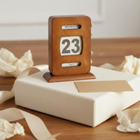Retro Perpetual Calendar Easy to Read Home Decor Handmade Look for Office