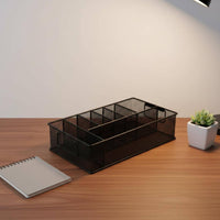 Foldable Handles Drain Basket Rust-Resistant Grid-Style Organizer Basket Versatile Metal Storage Bin