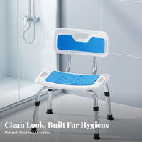 Shower Stool with Backrest