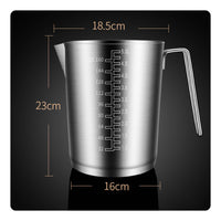Stainless Steel Measuring Cup Rust-Resistant Graduated Measuring Cup Wide Mouth