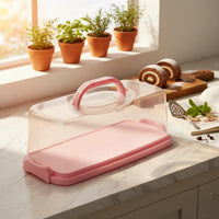 Rolled Roll Storage Box Reusable Rectangular Cake Container for Kitchen, Parties