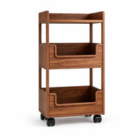 Rolling Storage Rack Easy to Move Furniture Sturdy for Laundry Room, Bathroom