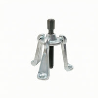 Forged Cr-V Steel Three-Jaw Puller Threaded Screw 3-Jaw Puller Hex Head Silver Metal Finish