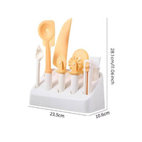 9 Pieces Pastry Brush and Set Heat-Resistant Baking Utensil Kit Long-Lasting