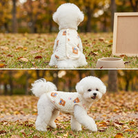 Dog Vest and Cat Vest Pet Outfit Dog Sweater, Quilted Warm Unisex Casual Style Small Dog Clothes with Buttons for Puppy and Kitten