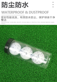 高尔夫球收纳筒 透明可装3个球防尘球具收纳管 高尔夫球装球盒