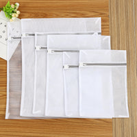 Thickened Mesh Laundry Bags with Zipper for Delicates and Clothes Washing