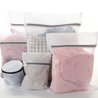 Thickened Mesh Laundry Bags with Zipper for Delicates and Clothes Washing