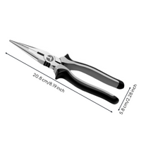 Multifunctional Pliers Set, 8 cm Long Nose, wire snipper, Non-Slip Handles, Precise Cutting, Suitable for Home Use, Workshop, Electricians