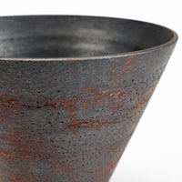 Wabi-Sabi Ceramic Vase, Handmade Rustic Texture