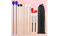 13 Pieces Drumstick and Mallet Set Beginner-Friendly for Music Class, Beginners