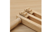 Wood Instrument Block with Handle Hardwood Resonant Percussion Instrument for Young Children