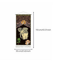 Thai Elephant Wall Hanging Lightweight Elephant Tapestry Long-Lasting