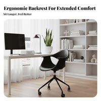 Sculptural Armchair Height Adjustable Desk Chair Easy Assembly for Young Adults