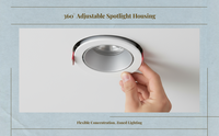 Adjustable GU10 LED Downlight Housing