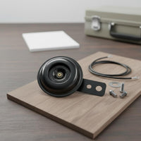 Metal Disc Acoustic Alarm 12V Acoustic Alarm with Mounting Bracket Low Power Consumption for Electric Bikes, Commuting