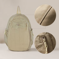 Lightweight Backpack with Side Pockets Water-Repellent Casual Backpack Multi-Pocket Daypack for Commuters, Students, Commuting, School, Travel