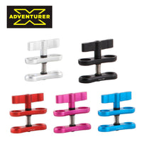X-ADVENTURER探险家铝合金灯臂夹蝴蝶夹双球头夹潜水摄影相机配件