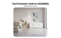 Lockable Steel Wardrobe Large Capacity Sliding Door Closet Easy to Clean Freestanding Metal Wardrobe Space-Saving Design for Children, Homeowners, Kids Room, Dormitory, Apartment, Entryway